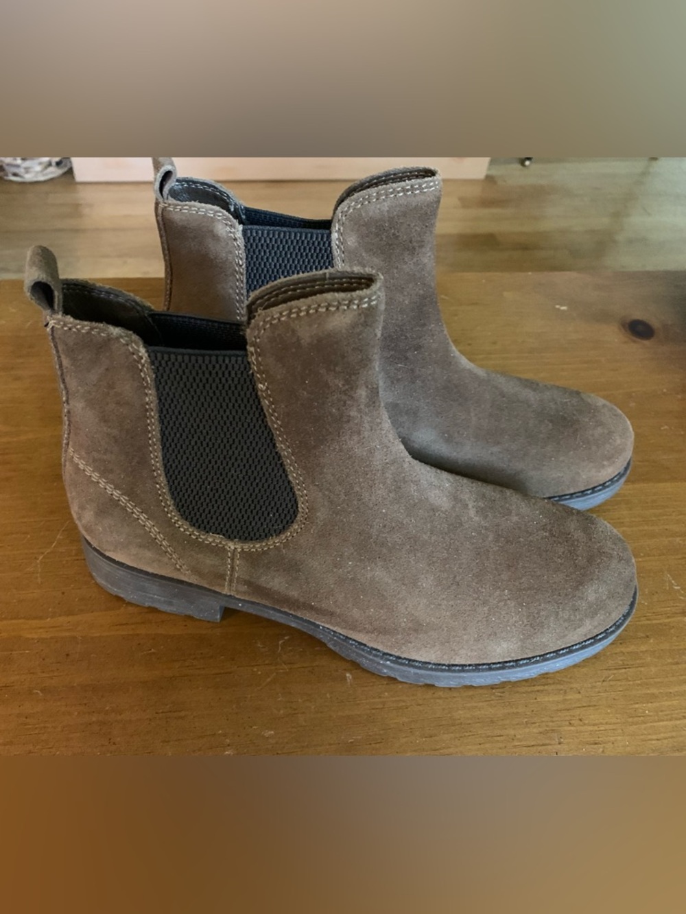 Bjorndal Brown Suede Chelsea Ankle Boots